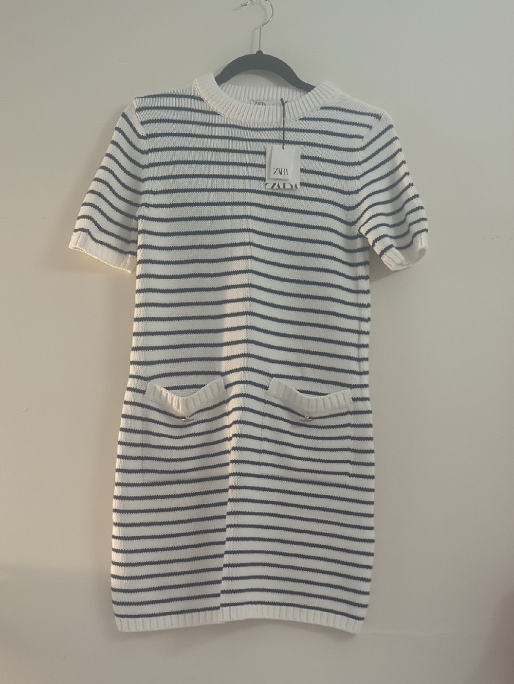 Zara Striped Knit Dress.  100% Cotton